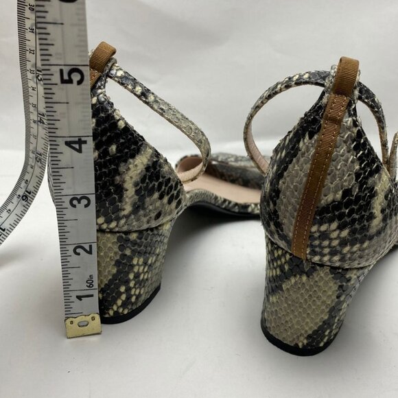 SJP by Sarah Jessica Parker 'Skyler' Snake Embossed Sandal Size 40 - Picture 5 of 7